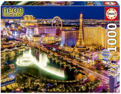 Puzzle EDUCA 1000 peças Neon Las Vegas