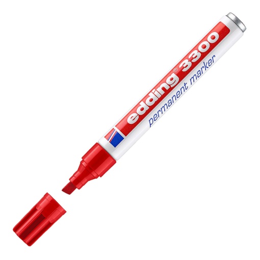 Marcador permanente EDDING 3300 1-5mm vermelho 02