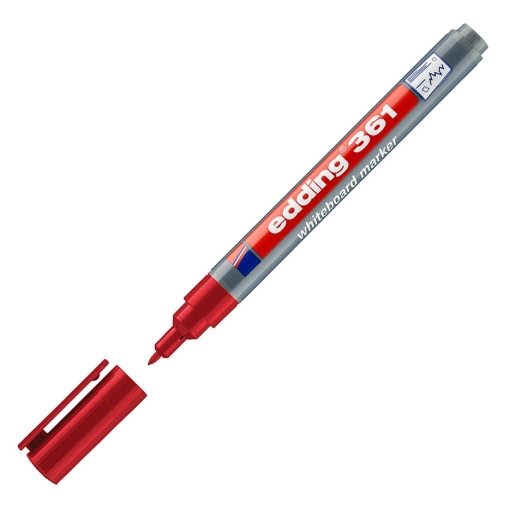 Marcador para quadro branco EDDING 361 1mm vermelho