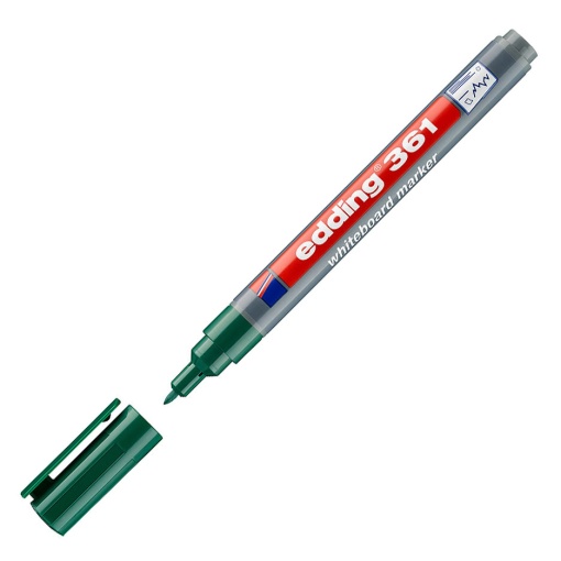 Marcador para quadro branco EDDING 361 1mm verde