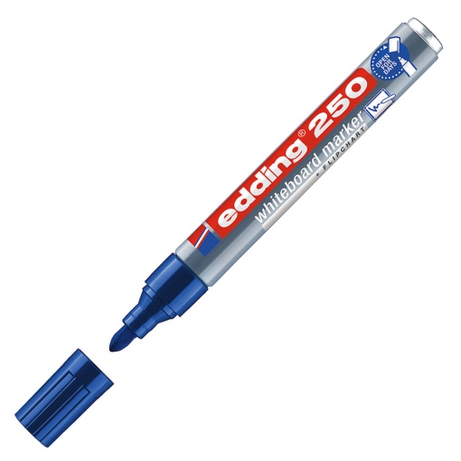 Marcador para quadro branco EDDING 250 1,5-3mm metal azul