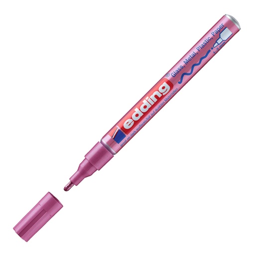 Marcador EDDING 751 1-2mm rosa metálico
