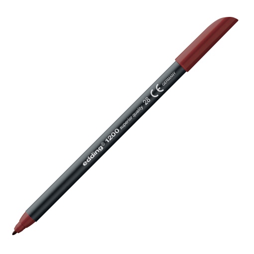 Marcador EDDING 1200 1mm vermelho inglês