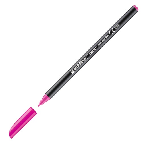 Marcador EDDING 1200 1mm rosa fluorescente