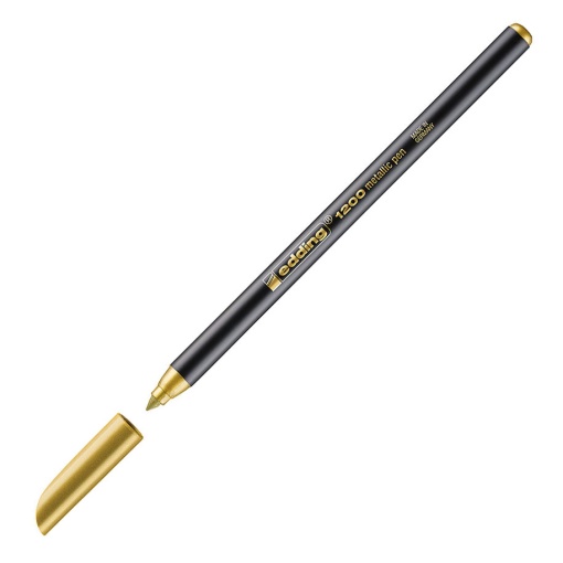 Marcador EDDING 1200 Metallic 1-3mm dourado