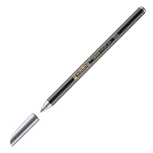 Marcador EDDING 1200 Metallic 1-3mm prateado
