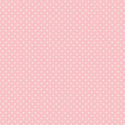Tecido MAKOWER Spot Pintas Rosa Bebé 1x1,12m