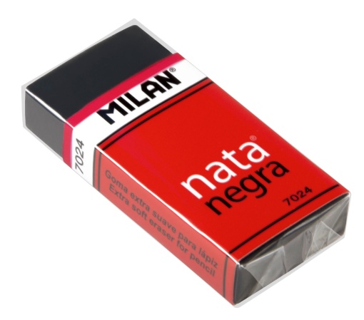 Borracha MILAN Nata Negra Preta