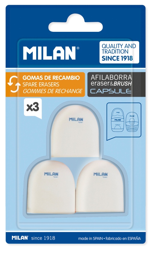 Recarga Borracha MILAN Capsule com 3