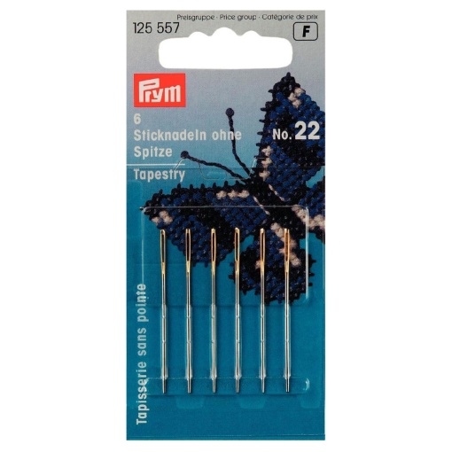 Agulha de bordar N.22 PRYM com 6 unidades