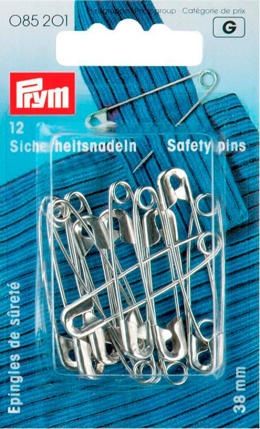 Alfinetes de dama 38mm PRYM com 12 unidades