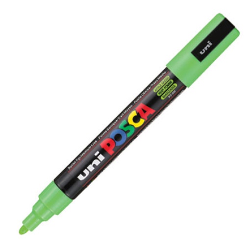 Marcador UNI Posca Pc-5m médio 1,8-2,5mm verde maçã 72