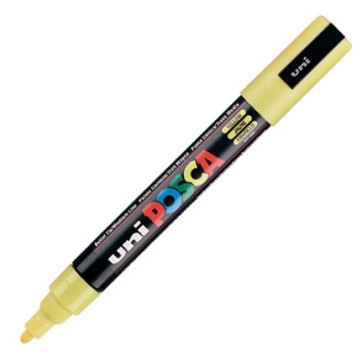 Marcador UNI Posca Pc-5m médio 1,8-2,5mm amarelo palha 73