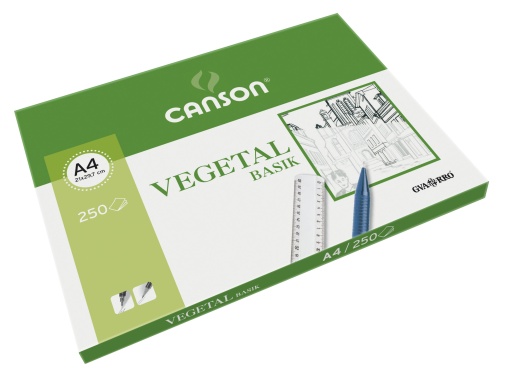 Papel Vegetal A4 90-95g CANSON GUARRO caixa com 250 folhas