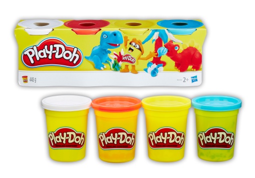 Plasticina Pack 4 Cores Play-Doh HASBRO