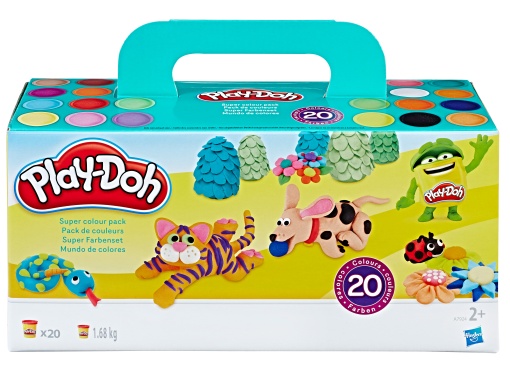 Plasticina Super Colour Pack Play-Doh HASBRO (20 unidades)