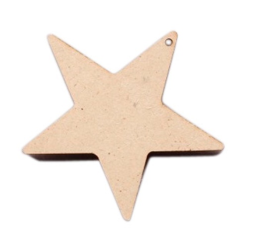 Aplicação de Madeira Estrela 6,8x6,3x0,3cm