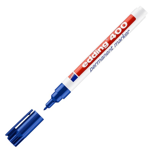 Marcador permanente EDDING 400 1mm azul 03