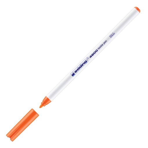 Marcador para tecido EDDING 4600 1mm laranja fluorescente 66