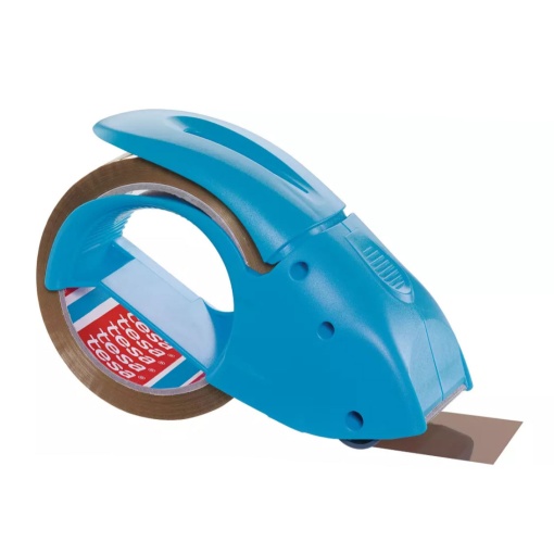 Tesapack Pack' N'GO blue manual tape dispenser + 1 Havana tape 48mm x 50m