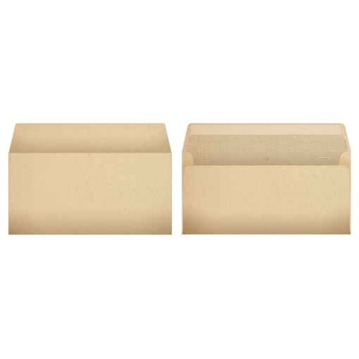 Envelope DL 110x220mm Silicone 90g Pala Reta Kraft
