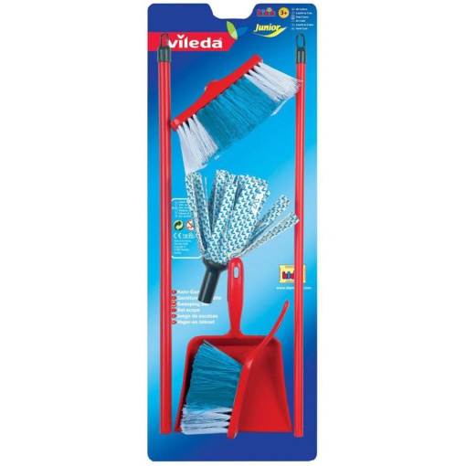 Conjunto Esfregona Vileda Junior Vermelho 4 Peças