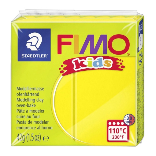 Pasta de Modelar FIMO Kids 1 Amarelo 42g