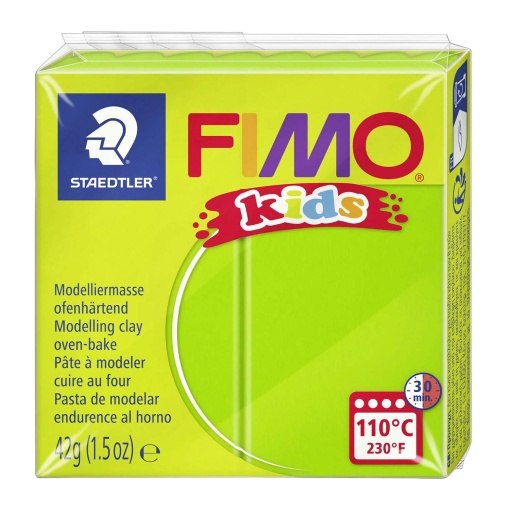 Pasta de Modelar FIMO Kids 51 Verde Claro 42g