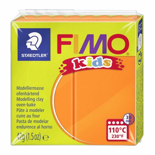 Pasta de Modelar FIMO Kids 4 Laranja 42g