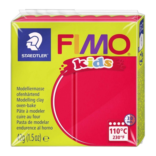 Pasta de Modelar FIMO Kids 2 Vermelho 42g