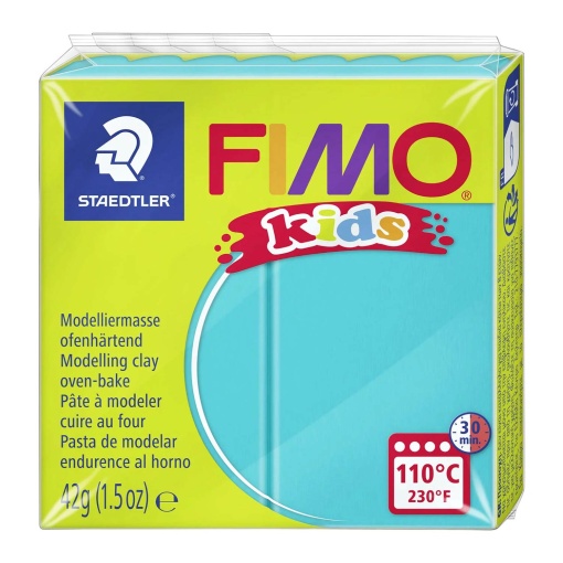 Pasta de Modelar FIMO Kids 39 Turquesa 42g