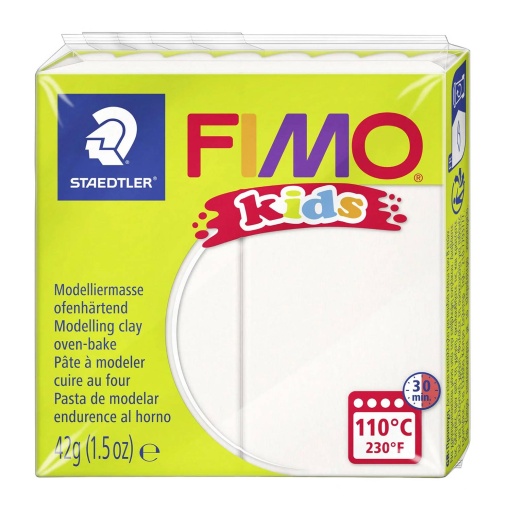 Pasta de Modelar FIMO Kids 0 Branco 42g