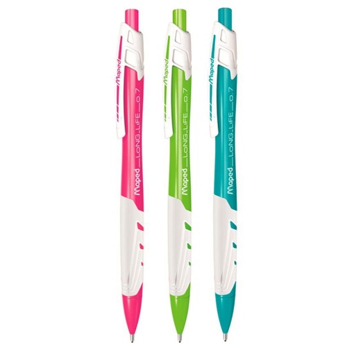Lapiseira MAPED Long Life 0,7mm Sortidas