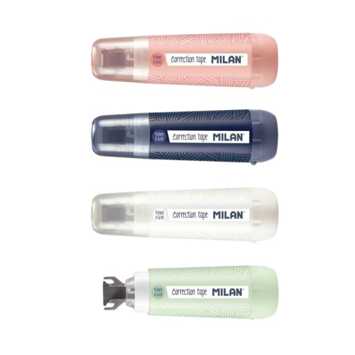 Corretor de Fita MILAN 1918 5mmx6m Sortido
