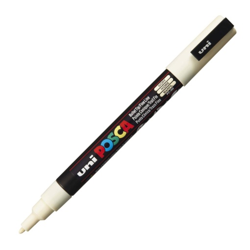 Marcador UNI Posca Pc-3m fino 0,9-1,3mm marfim 46