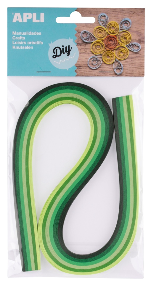 Papel Quilling APLI Verde