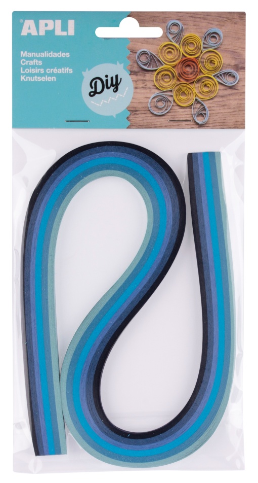 Papel Quilling APLI Azul