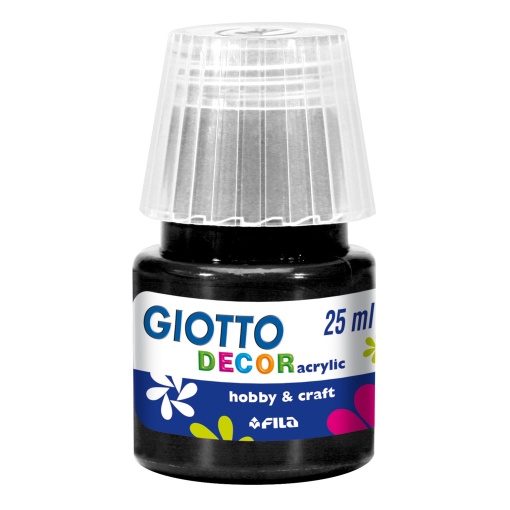 Tinta Acrílica GIOTTO DECOR Preto 25ml