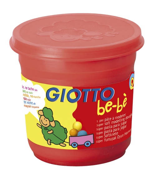 Plasticina GIOTTO Be-Bè Vermelho 220g
