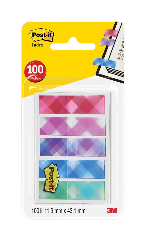 Index POST-IT 11,9x43mm 5 cores caixa com 100 folhas 684-pld5-eu