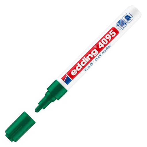 Marcador de giz líquido Edding 4095 2-3mm verde 04