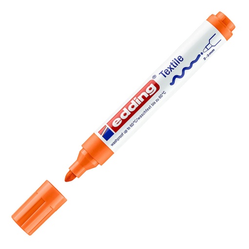 Marcador para tecido EDDING 4500 2-3mm laranja 06
