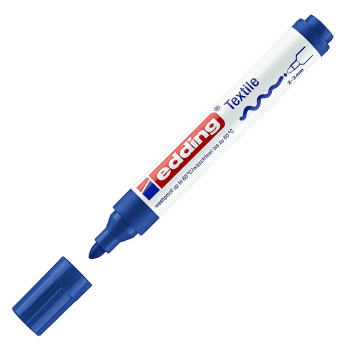 Marcador para tecido EDDING 4500 2-3mm azul 03