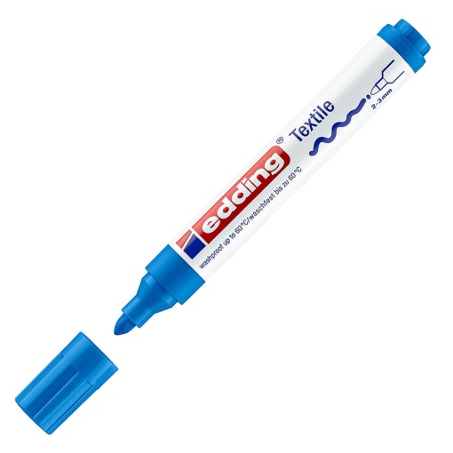 Marcador para tecido EDDING 4500 2-3mm azul claro 10