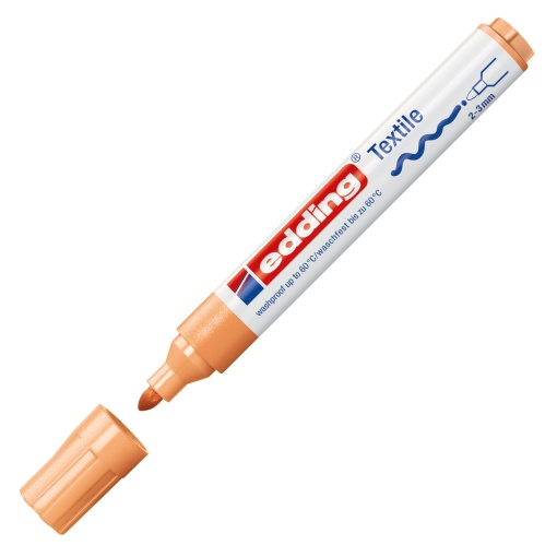 Marcador para tecido EDDING 4500 2-3mm laranja claro 16