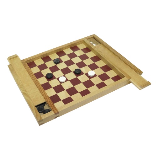 Jogo de Damas Tabuleiro Madeira
