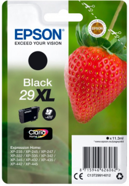 Tinteiro EPSON 29XL Preto T29914012 XP330/XP345 470 Páginas Alta Capacidade