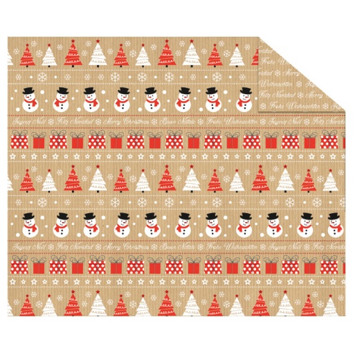 Cartolina URSUS 300g NATAL 49,5x68cm Bonecos Neve