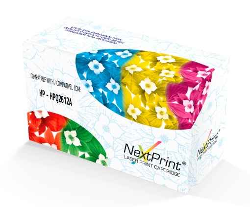Toner COMPATÍVEL HP 12A Preto Q2612A NEXTPRINT Laserjet 1010/1012