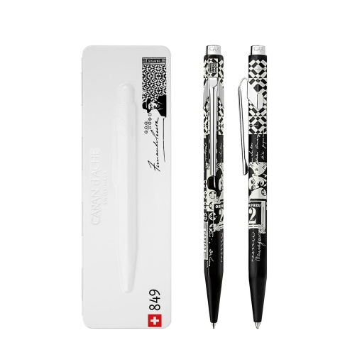 Caran d'Ache Fernando Pessoa ballpoint pen with case.